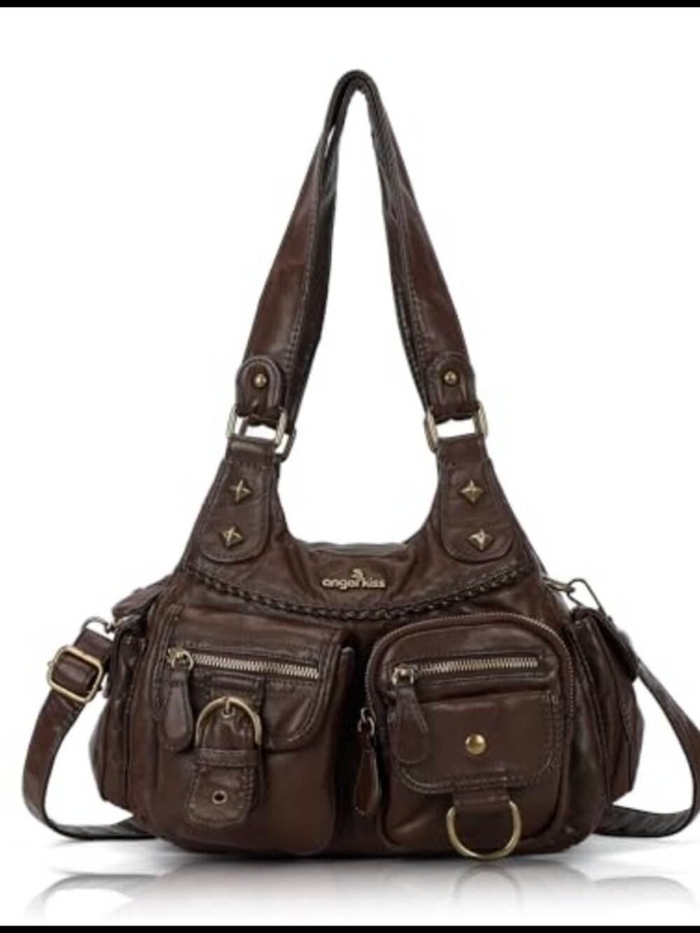 Hobo Bag for Women Vegan Leather Crossbody Shoulder Purse